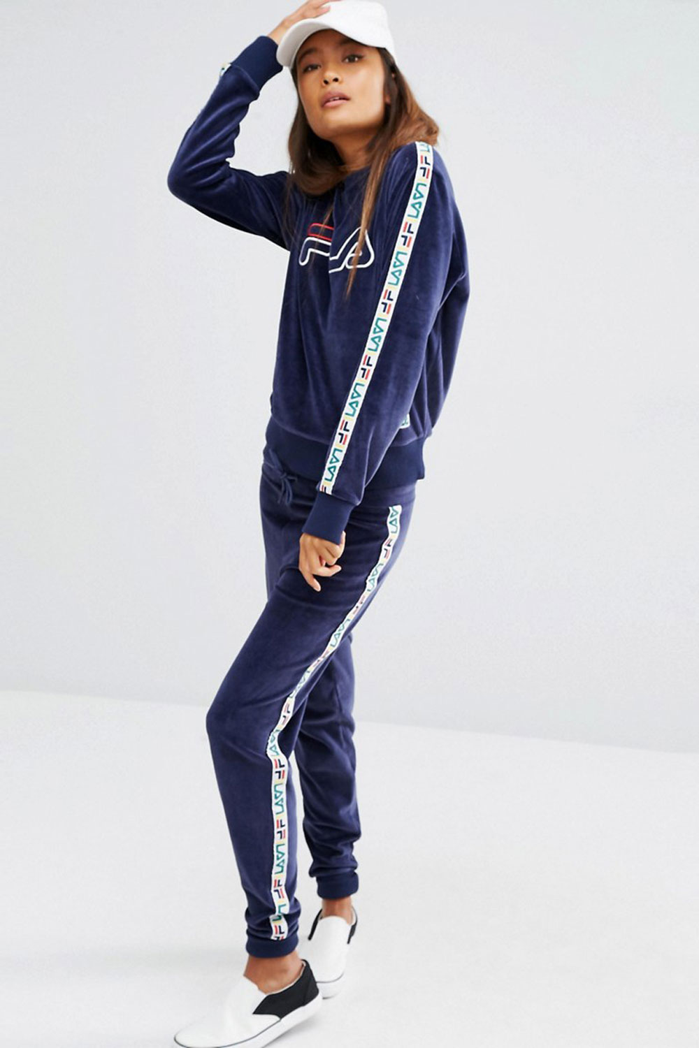 fila velour tracksuit bottoms